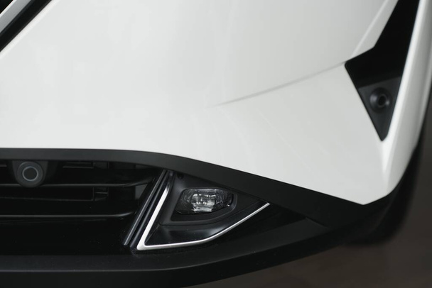 headlight of modern prestigious car close up - Foto, Imagem