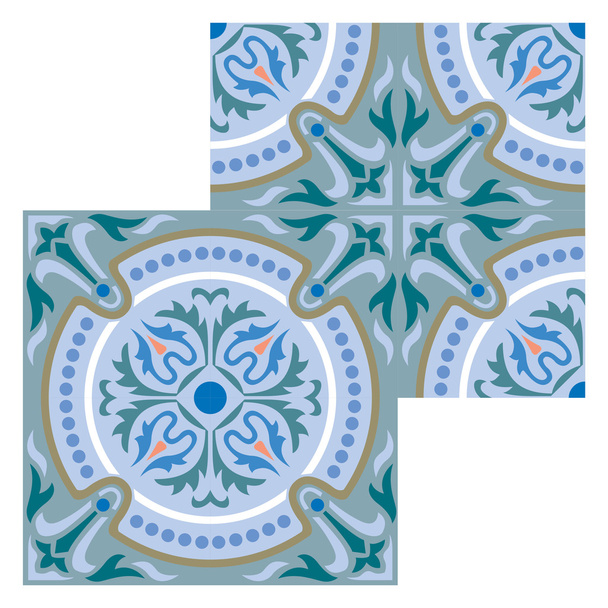Fondo abstracto, patrón de decoración, bloques de azulejos
 - Vector, imagen