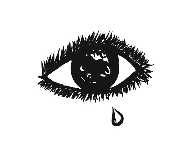 Дизайн логотипа глаз и зрения. Веб-элемент глаза. Декоративный глаз. концепция духовности. - Фото, изображение