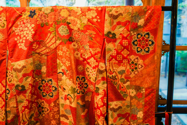 Luxurious kimono (Japanese culture). Shooting Location: Meguro -ku, Tokyo - Fotografie, Obrázek