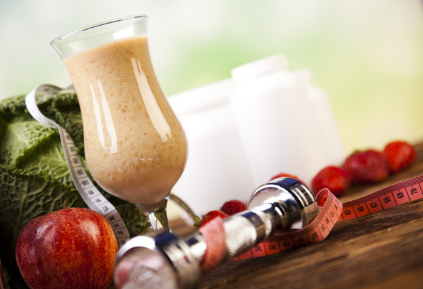 gesunde Ernährung, Proteinshake - Foto, Bild