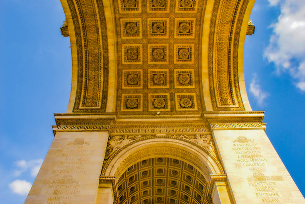 Etoile Arc de Triomphe (France Paris). Shooting Location: France, Paris - Foto, Imagem
