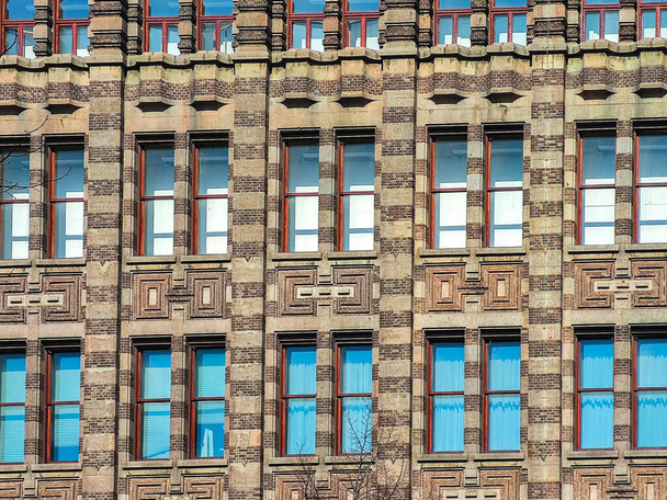 exterior urban building Dutch texture background - Foto, imagen