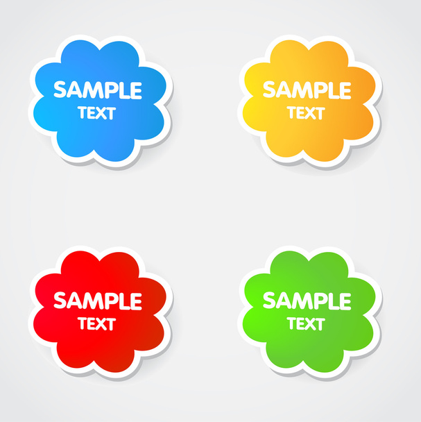 Colorful speech bubbles for your text - Foto, Imagen