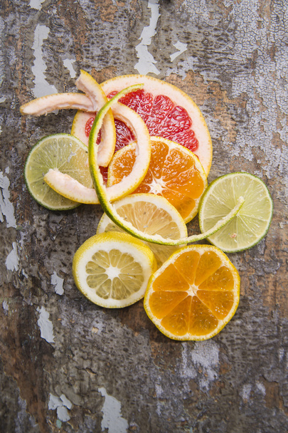 The colors of citrus fruits  - Photo, Image