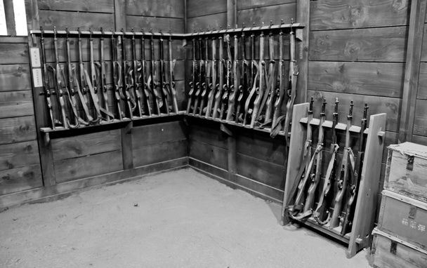 Rifles armas en arsenal
 - Foto, Imagen