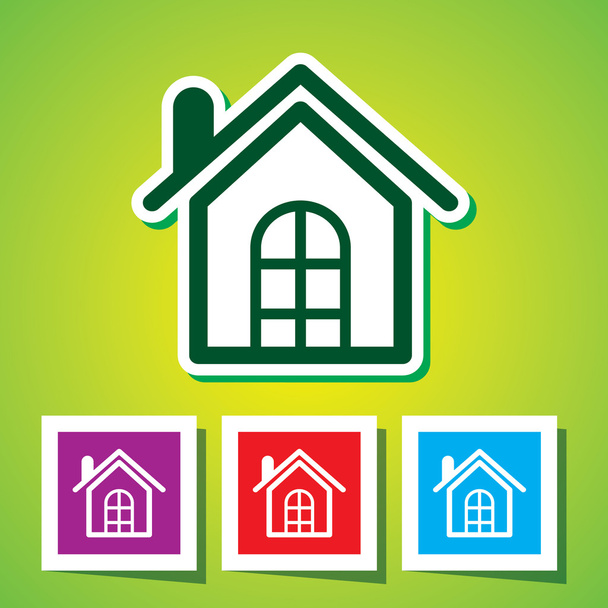 Colourful Icon of Home - Vektor, obrázek