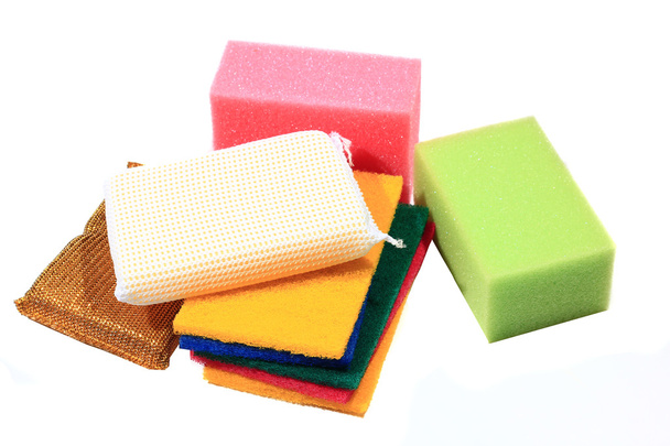 Grupo de esponjas coloridas
 - Foto, imagen