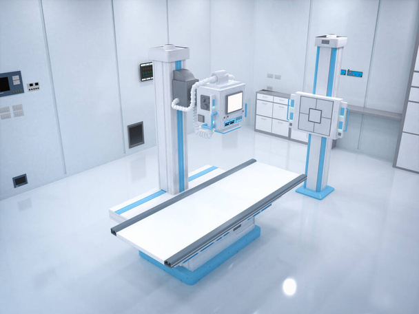 3d rendering x-ray scanner machine for radiology treatment - Foto, imagen