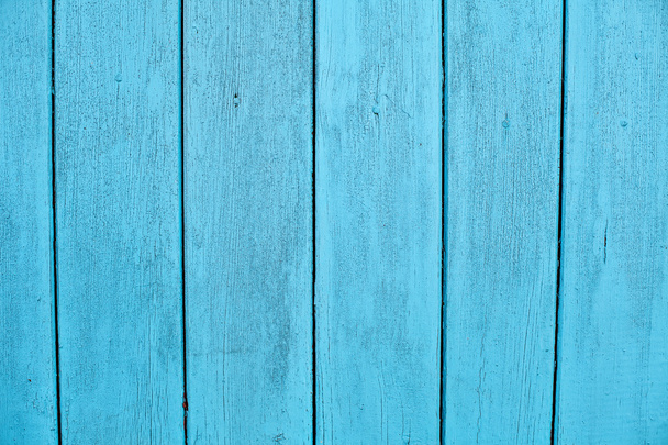 Blue old wooden background texture - Photo, Image
