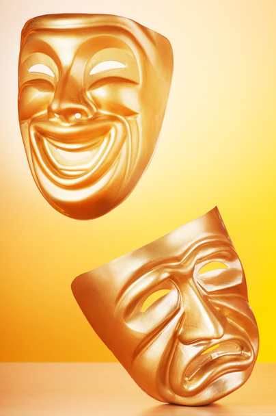 Máscaras con el concepto de teatro
 - Foto, Imagen