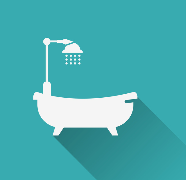 Icono de bañera
 - Vector, imagen
