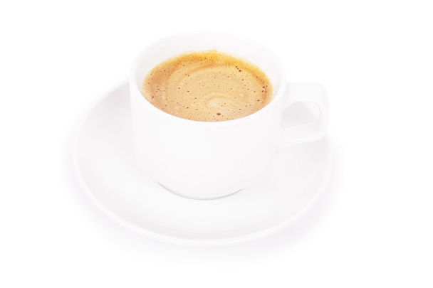 Cup of coffee on white - Foto, imagen