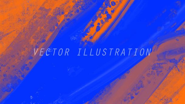 Abstract Blue Orange Pink paint Background. Design banner element. Vector illustration - Vecteur, image