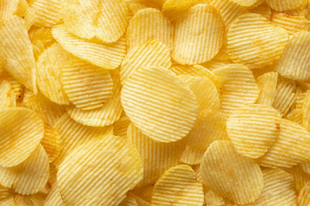 croustillant chips dorées snack texture fond - Photo, image