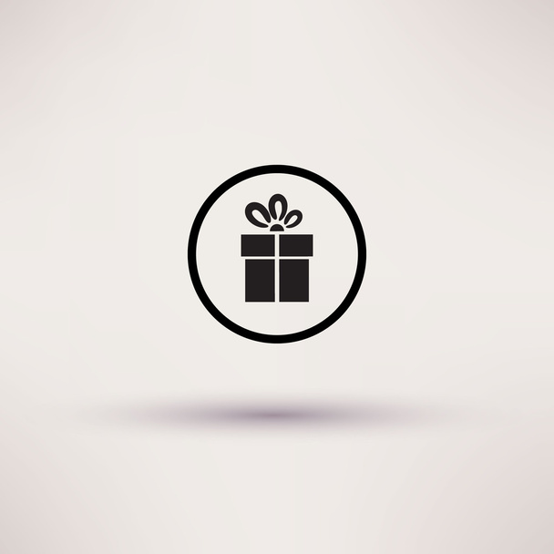 Pictograph of gift Vector icon Template for design. - Vector, Image