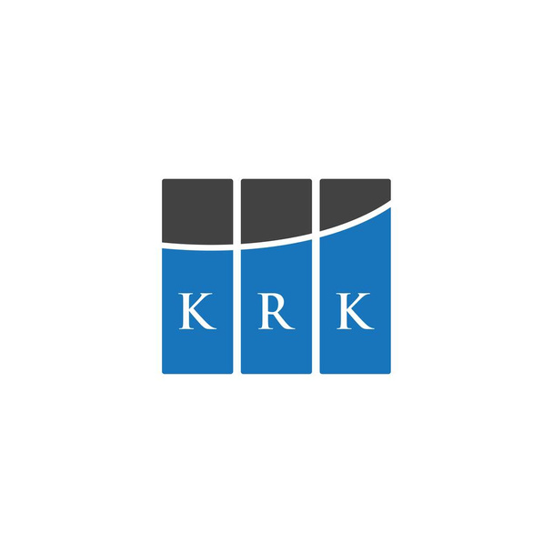 KRK Schriftzug Logo Design auf weißem Hintergrund. KRK kreative Initialen Buchstaben Logo-Konzept. KRK-Buchstabengestaltung. - Vektor, Bild