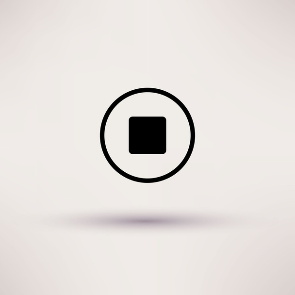 Icon of stop Web Isolated Vector illustration. - Vecteur, image