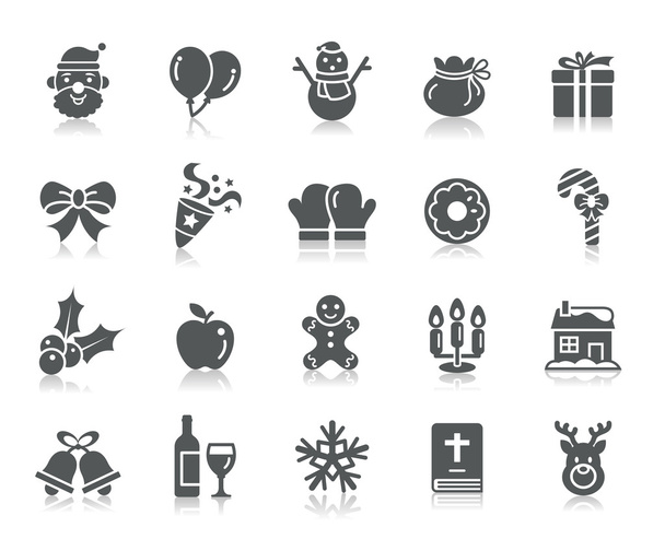 Elemento de Navidad Iconos
 - Vector, Imagen