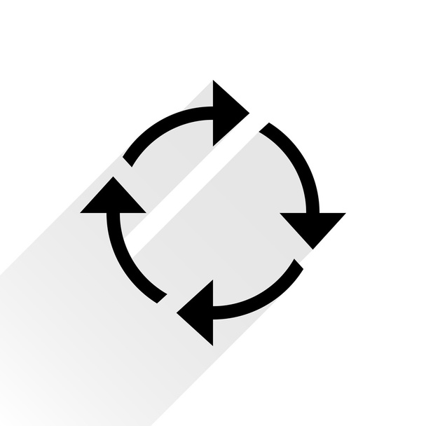 Recarga icono flecha negra
 - Vector, Imagen