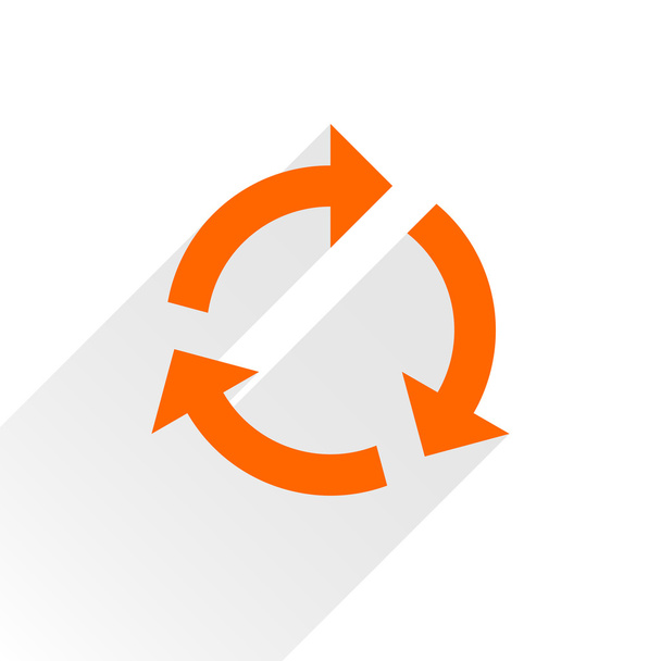 Icono de flecha naranja recarga
 - Vector, Imagen