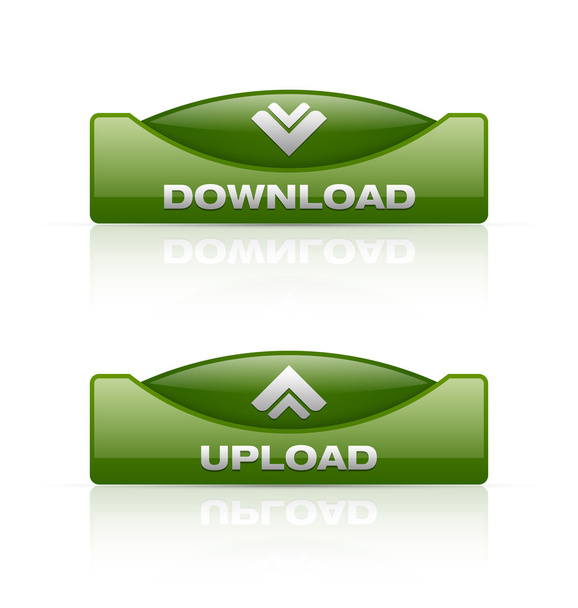 Download and upload buttons - Vector, afbeelding