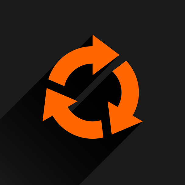 Ricarica icona freccia arancione
 - Vettoriali, immagini