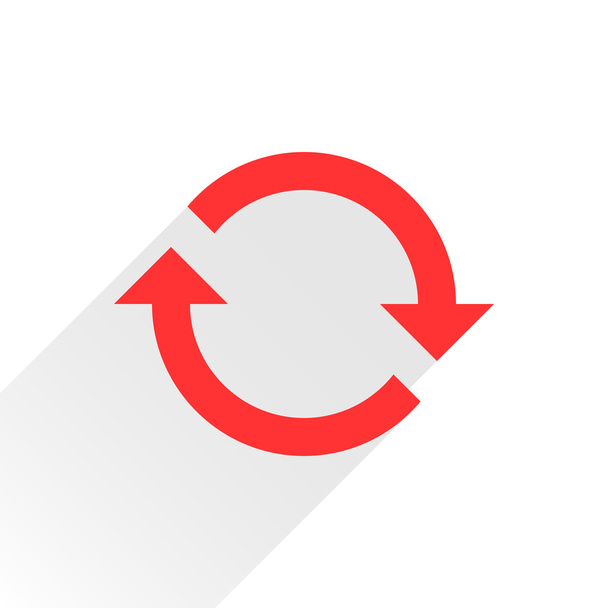 Red arrow icon reload - Vector, Image