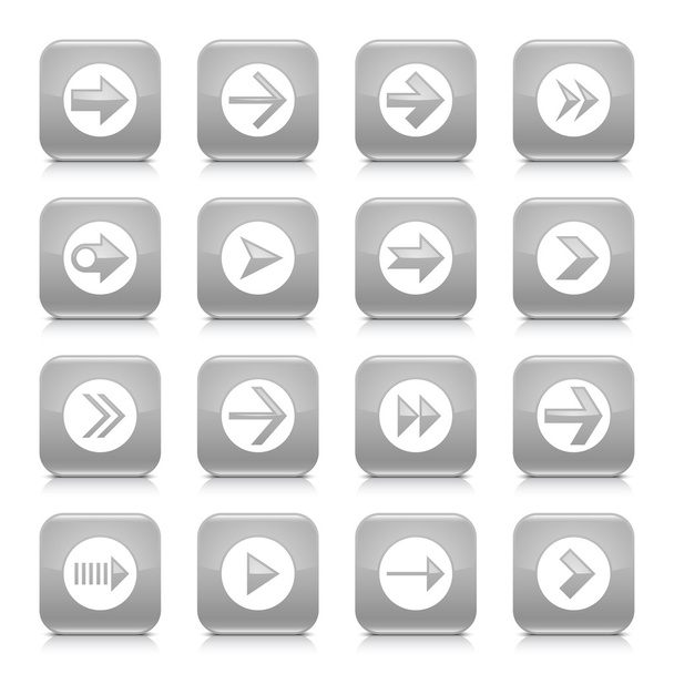 16 arrow icons set - Вектор,изображение