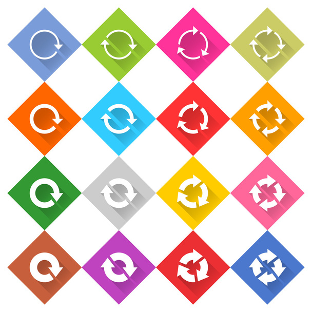 16 iconos de flecha conjunto
 - Vector, Imagen