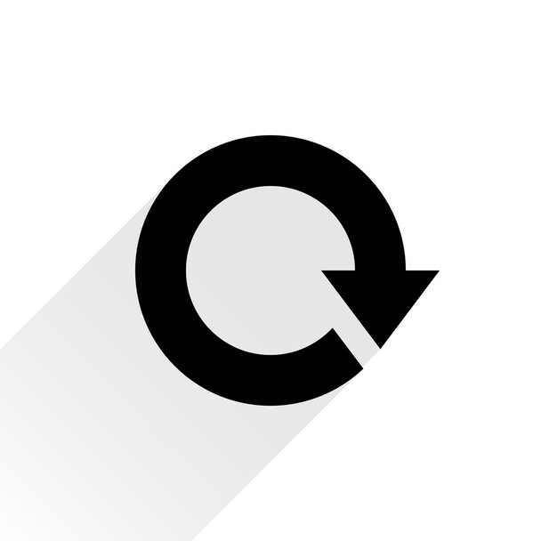Black arrow icon reload - Vector, Image