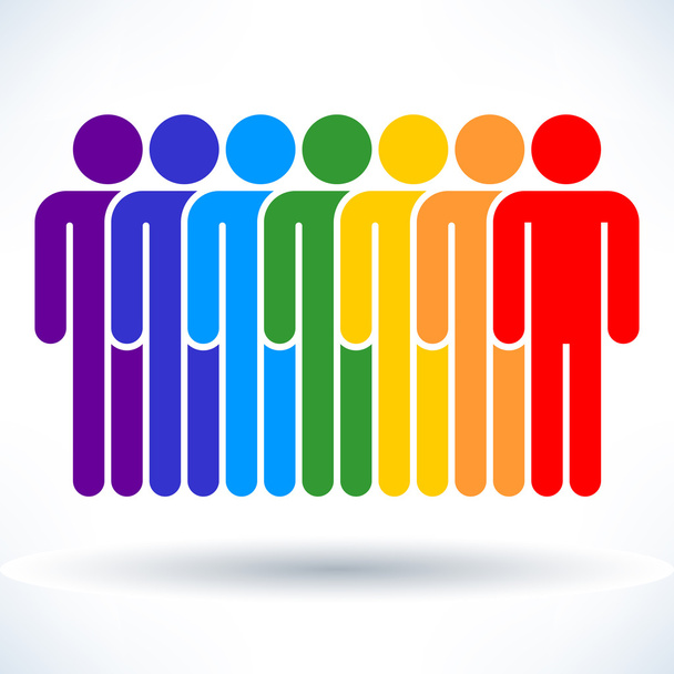 Pessoas coloridas (figura dos homens
) - Vetor, Imagem