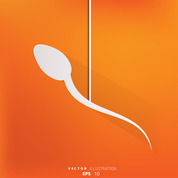 Абстрактный фон со сперматозоидом
 - Вектор,изображение
