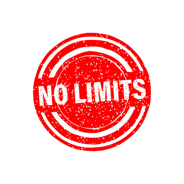 Vintage no limits stamp, great design for any purposes. Vector isolated illustration - Vector, Image