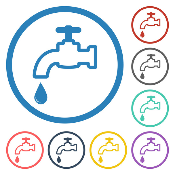 ikona faucet - Vektor, obrázek