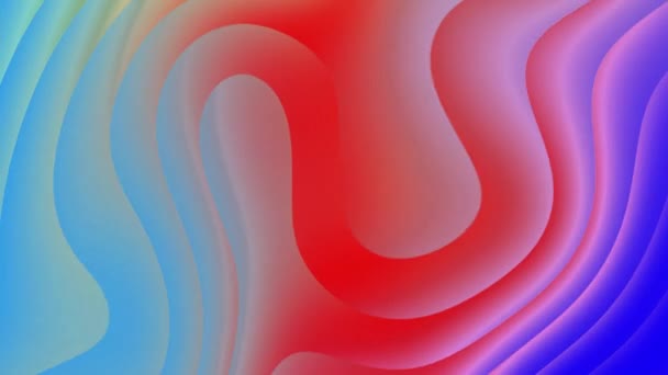 Folyékony Gradient Wave Fűrészfogú turbulens simább háttér Wavy sima Gradient Red Liquid Pattern - Felvétel, videó