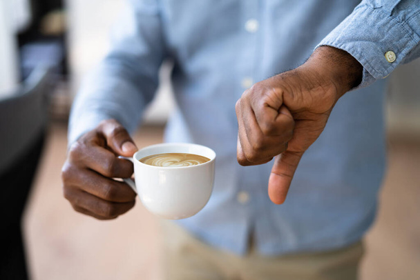 Avoid Coffee Bacause Of Heartburn. Stop Drinking And Refuse - Valokuva, kuva