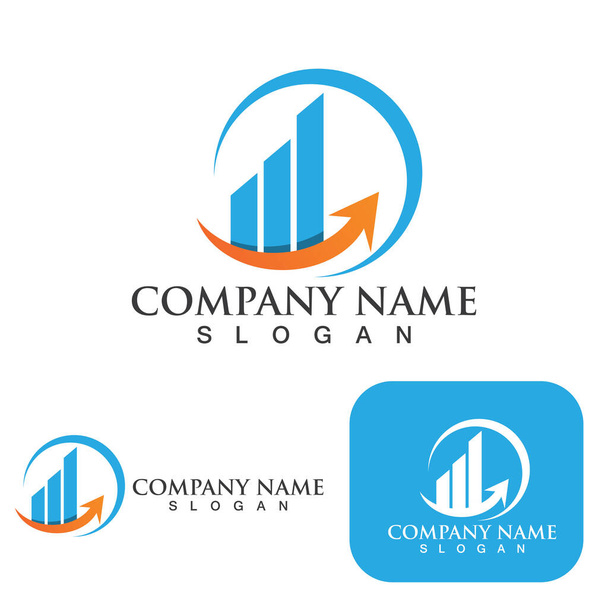 Дизайн векторной иконки логотипа Business Finance - Вектор,изображение