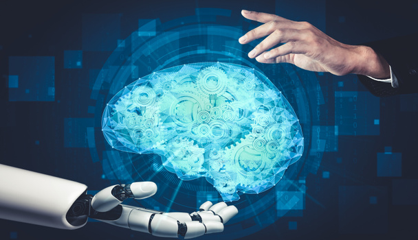 Майбутній штучний інтелект та машинне навчання для робота з дроїдом ШІ або кіборга
 - Фото, зображення