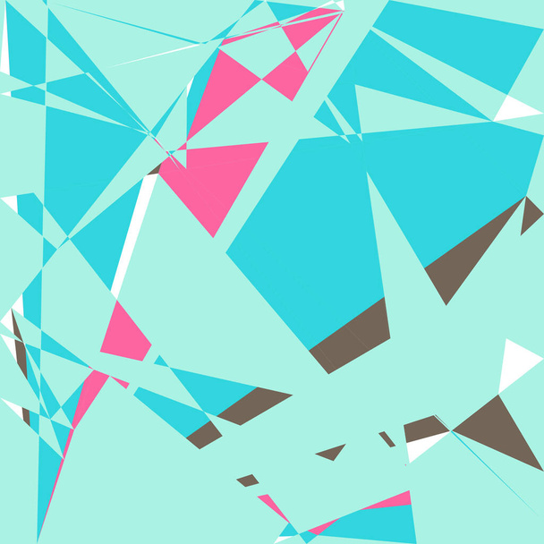 Geometric abstraction generative art background art illustration - Vector, imagen