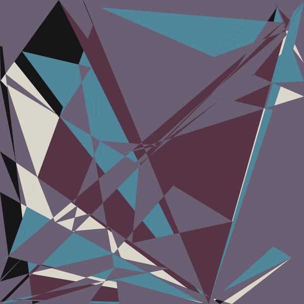 Geometric abstraction generative art background art illustration - Vector, Imagen