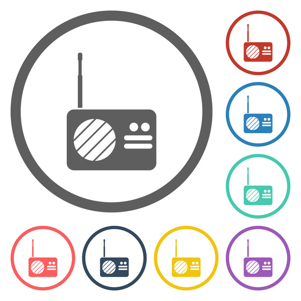 radio icon - Vector, Image