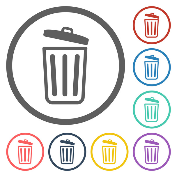 Icono de basura - Vector, imagen