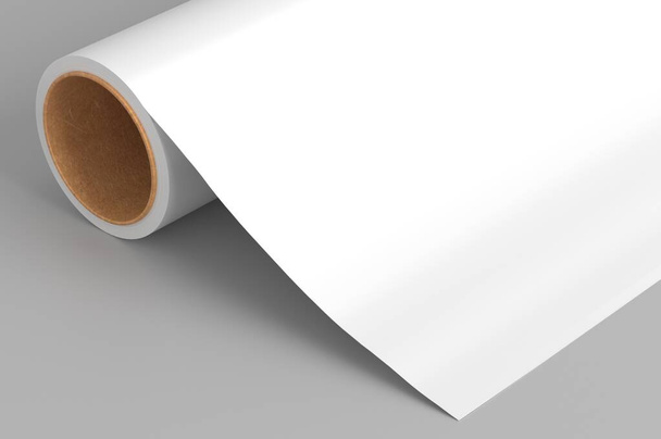 wrapping paper roll mockup with space for template - Fotó, kép