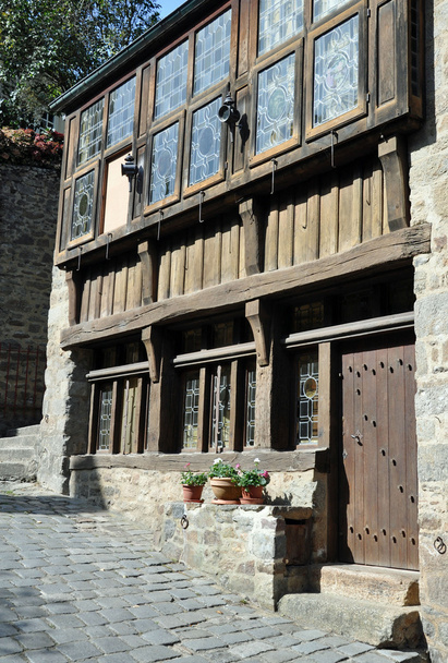 Half-timbered building in the Rue du Petit Port, in Dinan - Photo, Image