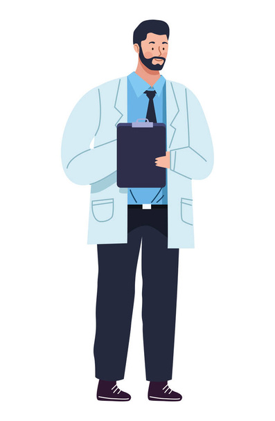 Arzt mit Checkliste - Vektor, Bild