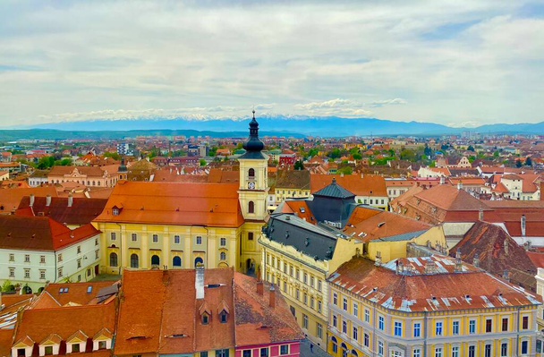 The charming historic town of Sibiu in Transilvania, in the heart of Romania - Foto, Imagem
