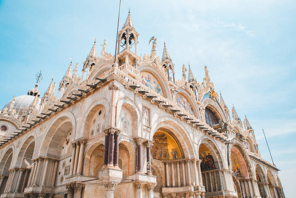 vista della decorazione della basilica di san marco italia venezia - Foto, immagini