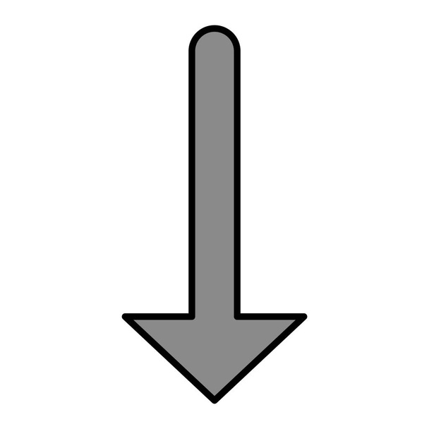 Down Arrow Vector Glyph Icon Design  - Vektor, kép