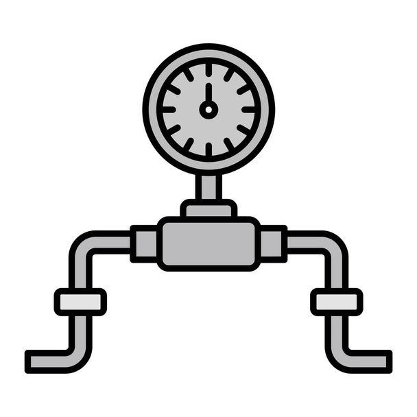  Pressure Gauge. web icon simple illustration - Vector, afbeelding
